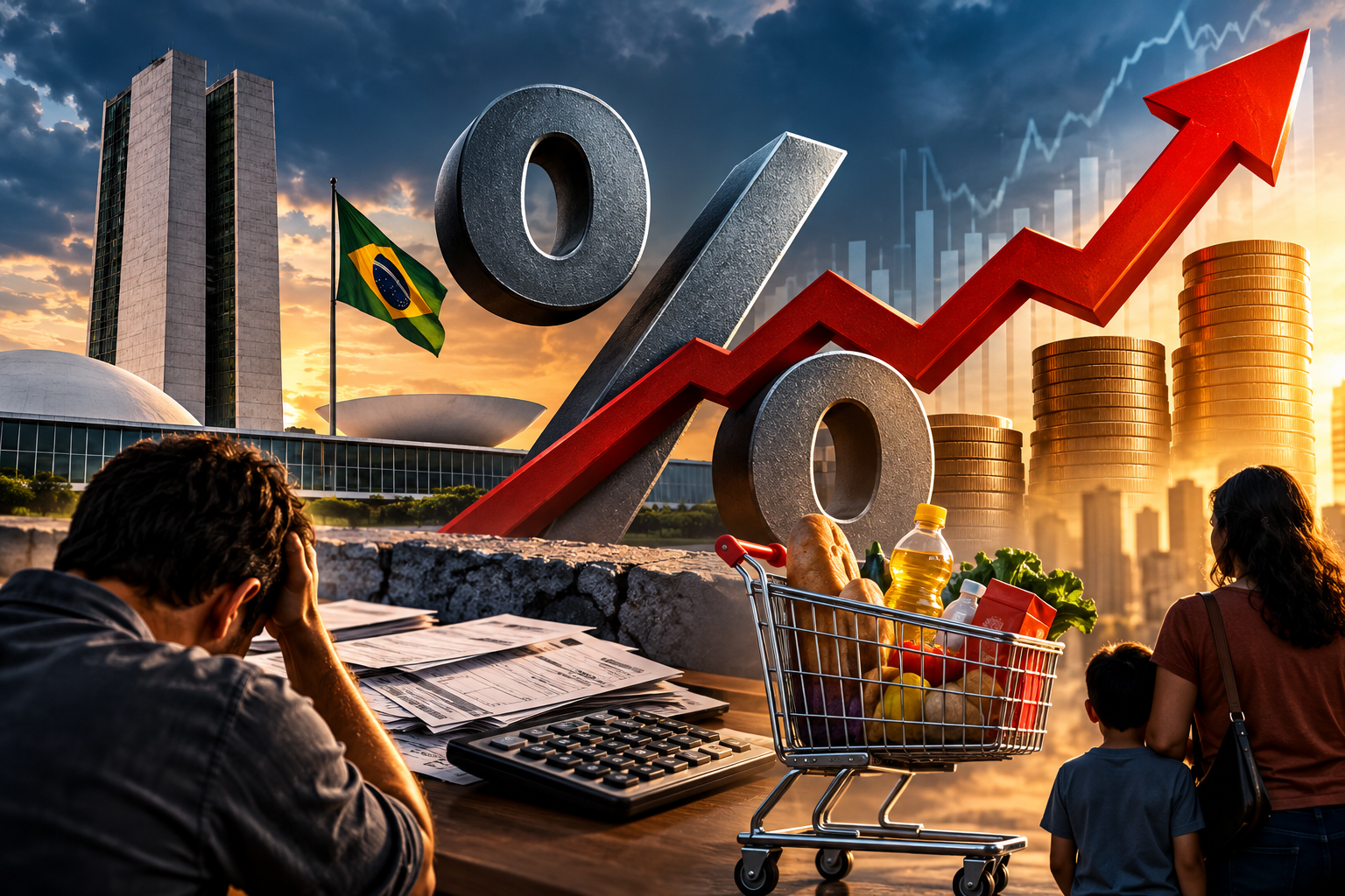Juros elevados reacendem debate sobre equilíbrio fiscal e custo da dívida no Brasil