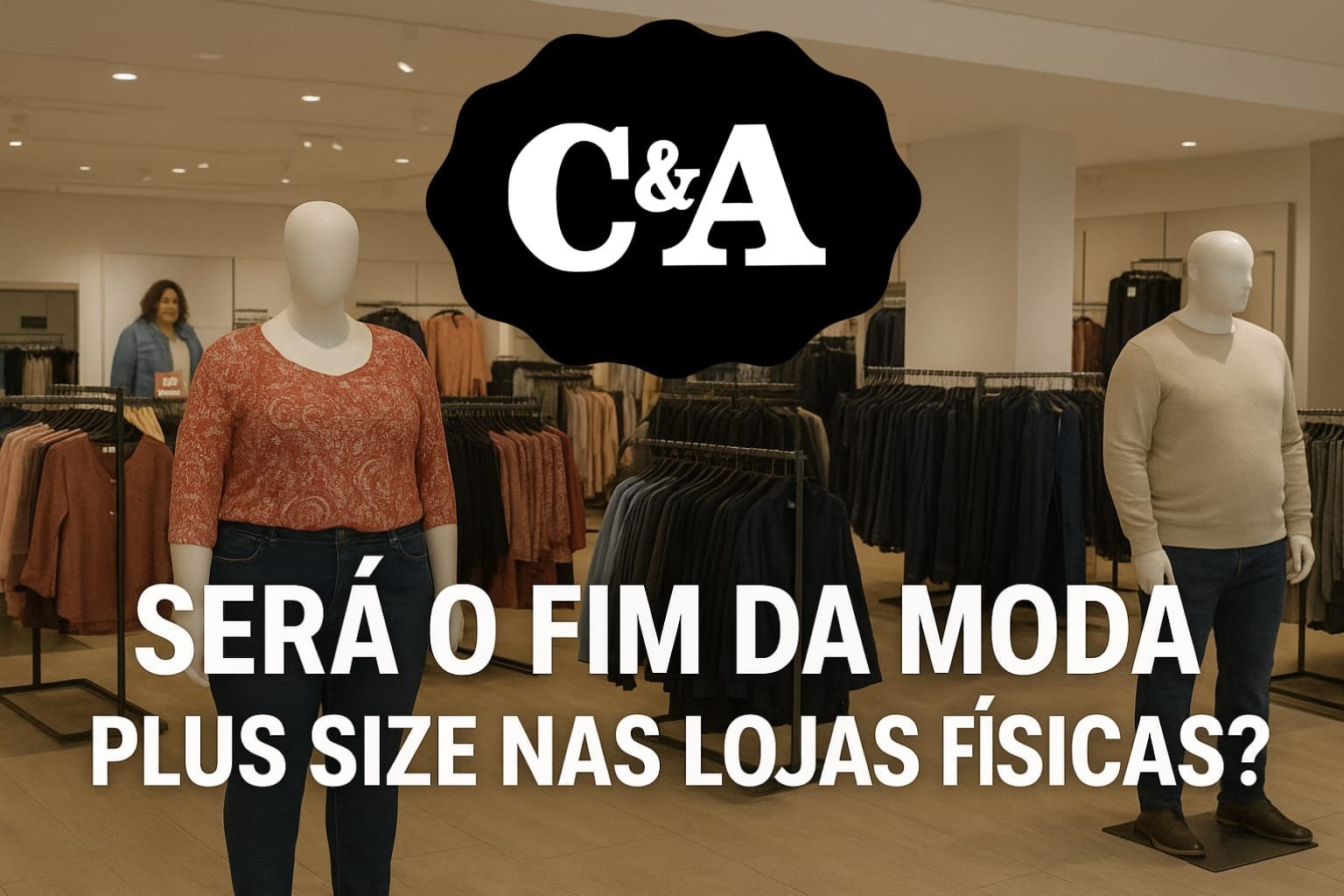 Consumidores relatam ausência de roupas plus size nas lojas físicas da C&A